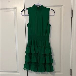 1. State Green Sleeveless Mini Dress